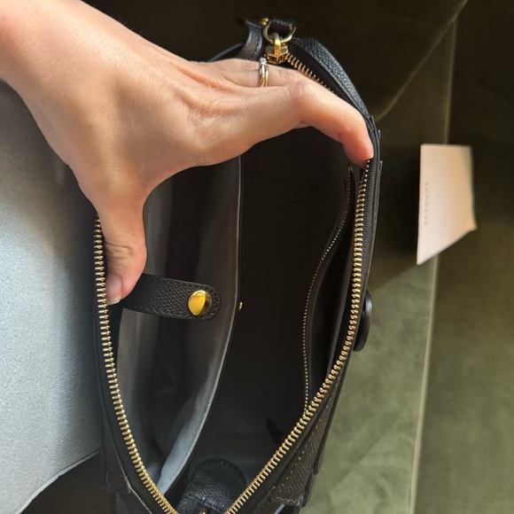 Senreve Mini Maestra - Black Pebbled Leather with Gold Hardware - Picture 3 of 10